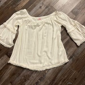 Pink Lily off the shoulder top